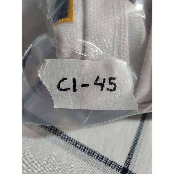 Vintage Nike Lions #11 Baseball Sz XL Embroidered Button Up Jersey White Used C1 - Picture 7 of 7